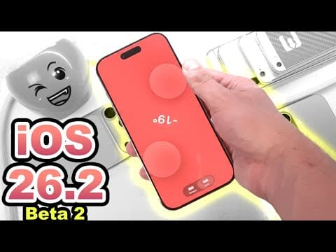 Ios 26.2 Beta 2:  More Liquid Glass - New Features And Update (vs Ios 26.2 Beta 1 Vs Ios 26.1)