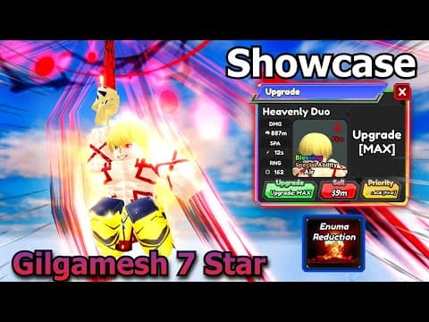 New Gilgamesh 7 Star Full Showcase, New Insane Ability | All Star Tower Defense