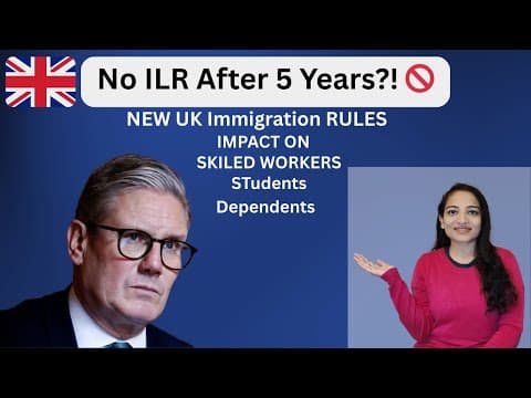 🚨 Uk Ilr Rules Changing To 10 Years?! Skilled Workers & Indians Must Know This! 🇬🇧ilr New Rules 2025