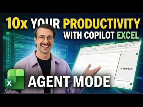 How Copilot Excel Agent Mode Will 10x Your Work Speed