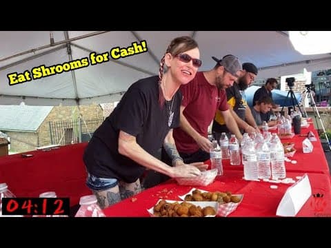 2022 National Mushroom Eating Contest | Manvfood  | Molly Schuyler