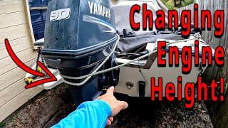 How To Raise Or Lower An Outboard At Home!