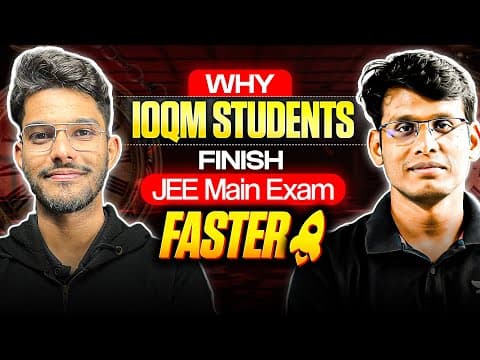 Finish Jee Main Questions 2x Faster | Prashant Jain | Gaurav Singh #ioqm #jeemain