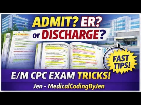 E/m Medical Coding Exam Tip: How To Spot Correct Answers Fast! #medicalcoder #medicalcoding #exam