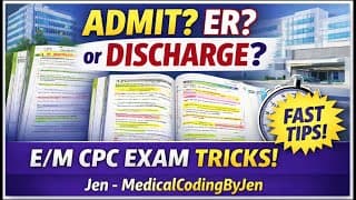 E/m Medical Coding Exam Tip: How To Spot Correct Answers Fast! #medicalcoder #medicalcoding #exam
