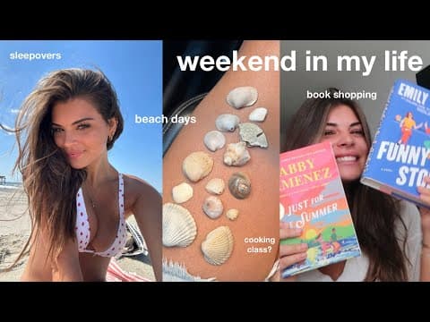 Spend The Weekend With Me — Book Shopping, Beach Days, & Sleepovers
