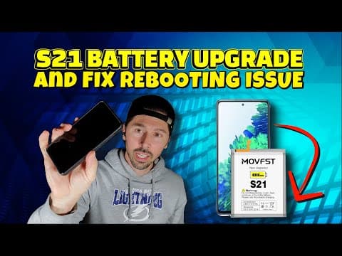 How To Fix Dead Samsung S21 & Replace Battery (boot Loop Fix)