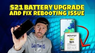 How To Fix Dead Samsung S21 & Replace Battery (boot Loop Fix)