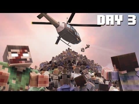 Minecraft's Best Players Simulate A Zombie Apocalypse In Minecraft Hardcore... Day 3 | Scenario Smp