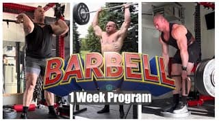 1 Week Program For Strength & Power - Will Ratelle