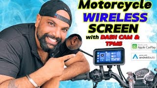 Motorcycle Wireless Carplay/android Auto With Dash Cam & Tpms - Mt23