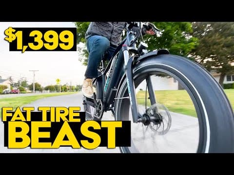 This Fat Tire Cruiser E-bike Is A Beast! | Magicycle Ride And Review