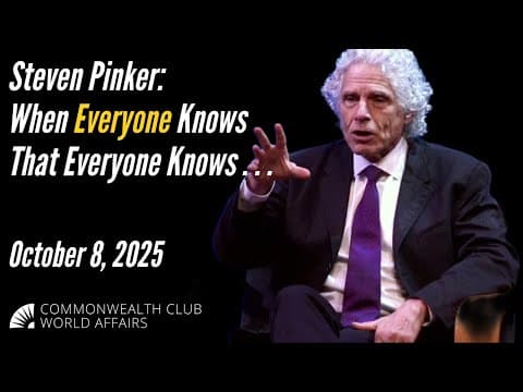 Steven Pinker: When Everyone Knows That Everyone Knows…