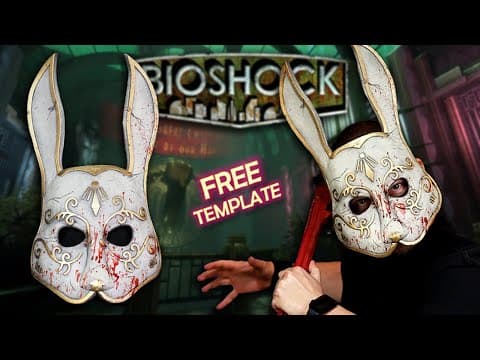 How To Make A Bioshock Splicer Mask - Masquerade Rabbit Cosplay - Free Eva Foam Templates