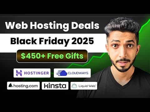 Black Friday Web Hosting Deals 2025: 7+ Best Offers + $450 Free Gifts 🎁