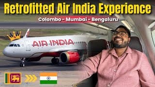 My First International Flight In Air India | Colombo To Bengaluru | Sri Lanka Budget And Itinerary