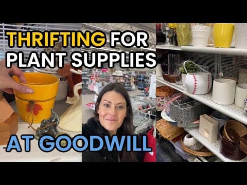 Thrifting At Goodwill For Plant Supplies - Thrift Shopping - Goodwill Finds