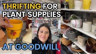 Thrifting At Goodwill For Plant Supplies - Thrift Shopping - Goodwill Finds
