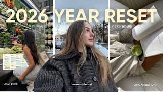 Year Reset Vlog : Mes Nouveaux Objectifs 2026, Vision Board, Organisation, Meal Prep... ☆