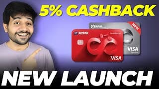 New Kotak Cashback+ Credit Card Launched | Get 5% Cashback