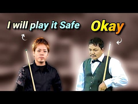 Very Intelligent Player Thinks He Can Outsmart The Great Efren Reyes