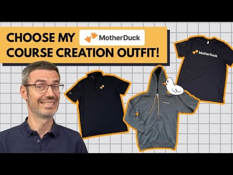 What’s In The Box? Unboxing Motherduck Goodies For My New Course