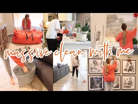 Taking Down Christmas | Major Cleaning Motivation | Huge Transformation | Lauren Yarbrough