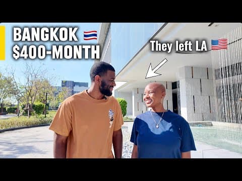 Married Couple Leaves LA for Bangkok Thailand | What $400/month Gets Them Here | Tour 🇹🇭