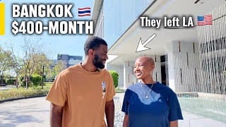 Married Couple Leaves LA for Bangkok Thailand | What $400/month Gets Them Here | Tour 🇹🇭
