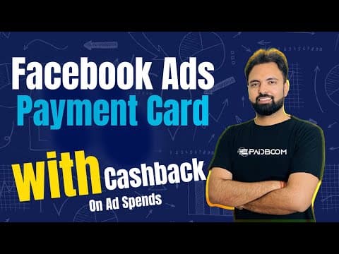 Facebook Ads Payment Card With Cashback On Ad Spend