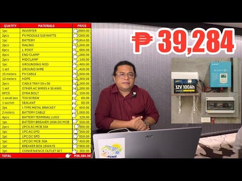 Mura At Quality Na Small Solar Set Up Hybrid Off-grid | Less Than ₱ 40,000