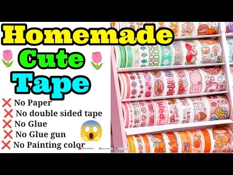 🥰how To Make Tape 🥰without Paper | Homemade Tape ❌no Paper ❌no Double Sided Tape ❌no Glue ❌no Color😱