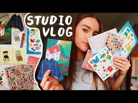 ✿ Studio Vlog ✿ Making Art Dreams Come True✨ Self Taught Artist, Making Junk Journal Kits!