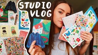✿ Studio Vlog ✿ Making Art Dreams Come True✨ Self Taught Artist, Making Junk Journal Kits!