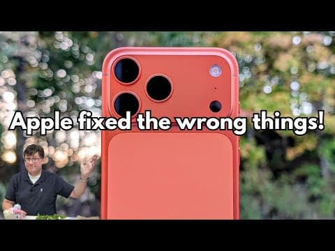 I've Used The Iphone 17 Pro Max For 3 Days; Here's What Apple Got Wrong