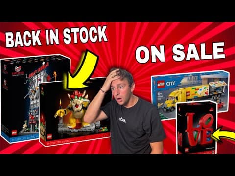 Retired Lego Sets Back In Stock & Lego Clearance Deals