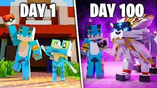 I Spent 100 Days In The New Minecraft Cobblemon Update... It Was Amazing!