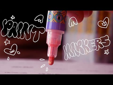 Swatching And Painting With Arrtx Acrylic Markers