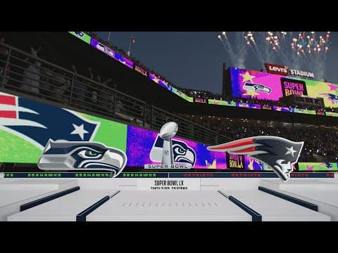 Madden Super Bowl Lx Prediction - Seattle Seahawks Vs New England Patriots [4k60hd]