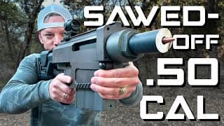 I Sawed-off A .50 Caliber Sniper Rifle...
