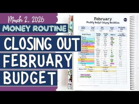 Money Routine | Closing February Budget + Tracking Spending