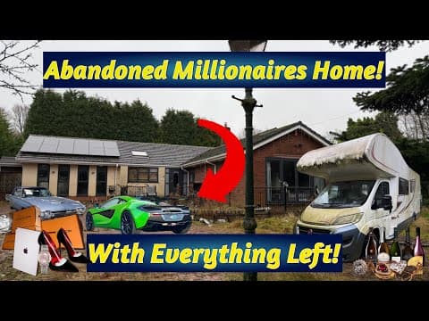 Abandoned Millionaires Home With Everything Left!.. What They Left Will Leave You Speechless!