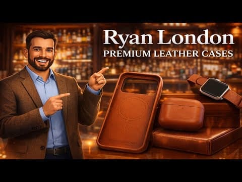 Ryan London Premium Handcrafted Iphone 17 Pro Max Case, Airpods Pro Gen 3 Case, Apple Watch Strap
