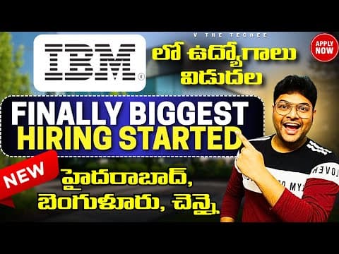 🔥 Breaking News: Finally New Direct Test Hiring Started | Ibm Recruitment 2026|latest Jobs In Telugu
