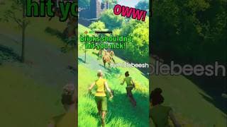 Who's throwing bricks at him?!