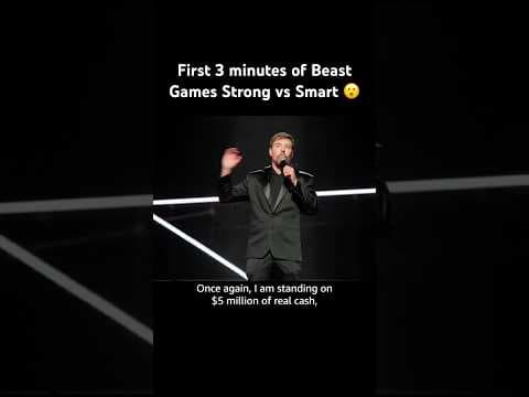 Beast Games Strong vs Smart Opening Scene 💪🤓 #BeastGamesSeason2