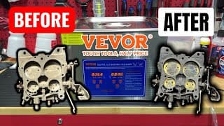 Vevor 15l Digital Ultrasonic Cleaner Vs. Old Carb Throttle Plate!