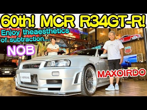 Nobuteru Taniguchi Test Drives The Mcr R34 Gt-r With Manabu Orido! Enjoy The Built For 60th Birthday