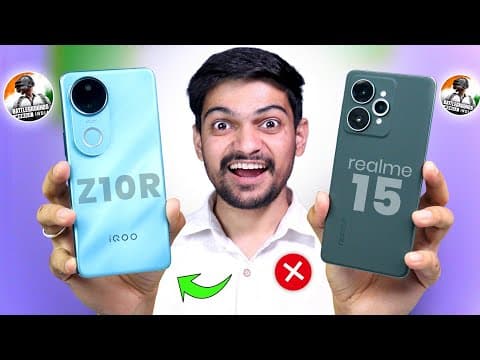 Iqoo Z10r Vs Realme 15 Comparison | Konsa Best ? Phone Best Under 20000 🔥