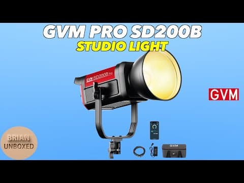 Gvm Pro Sd200b Studio Light - Review